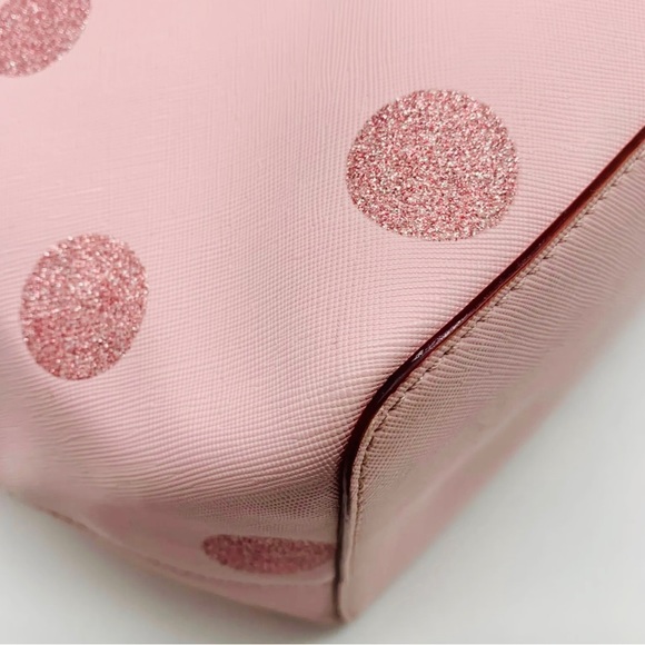 Kate Spade Pink Polka Dot Tote Pocketbook - Picture 12 of 13